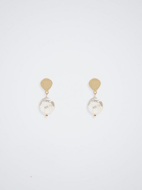 Parfois Earrings With Freshwater Pearl Øreringe Dame Koral | DK-16OYMXRBZ