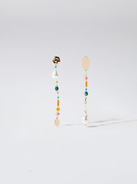 Parfois Earrings With Freshwater Pearl Øreringe Dame Flerfarvede | DK-41EZSRFHT
