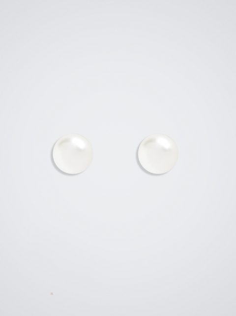 Parfois Earrings With Pearls Øreringe Dame Beige | DK-30NYTDZJX