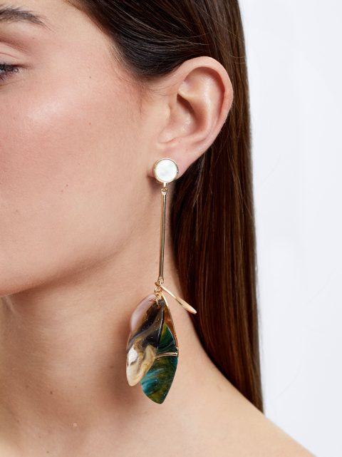 Parfois Earrings With Resin Øreringe Dame Flerfarvede | DK-02VOYTHQD