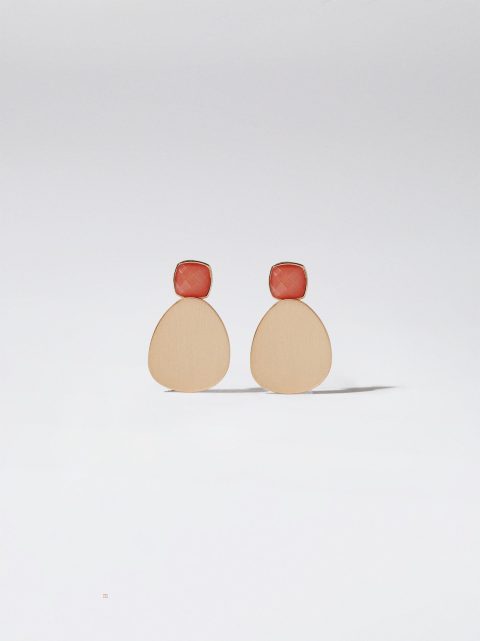 Parfois Earrings With Resin Øreringe Dame Koral | DK-26EXCPTJD