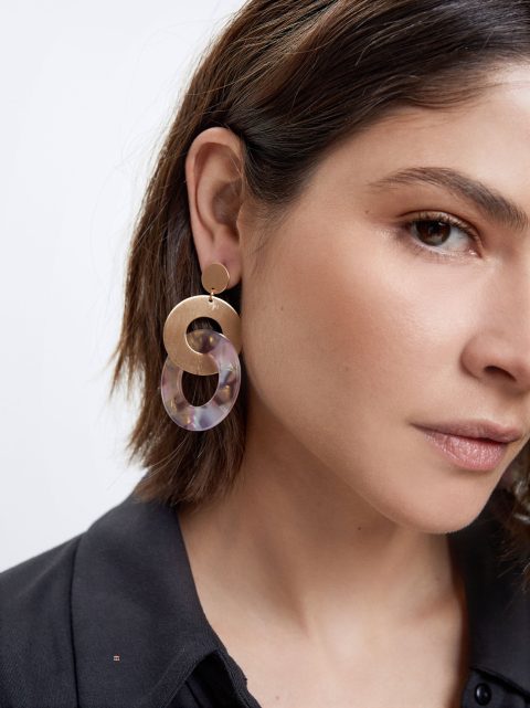 Parfois Earrings With Resin Øreringe Dame Flerfarvede | DK-43MJXGYRZ