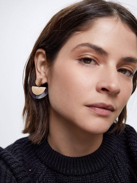 Parfois Earrings With Resin Øreringe Dame Flerfarvede | DK-82HUQECKT