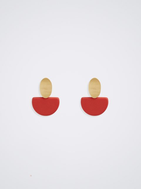Parfois Earrings With Resin Øreringe Dame Koral | DK-98ZUWOVEH