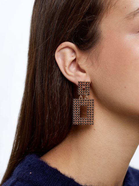 Parfois Earrings With Sparkles Øreringe Dame Guld | DK-75ARHVMGT