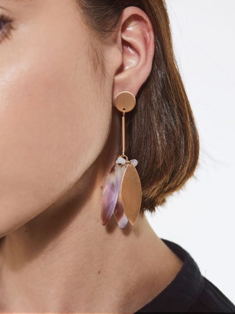 Parfois Earrings With Stone And Resin Øreringe Dame Flerfarvede | DK-58BWEMVXF