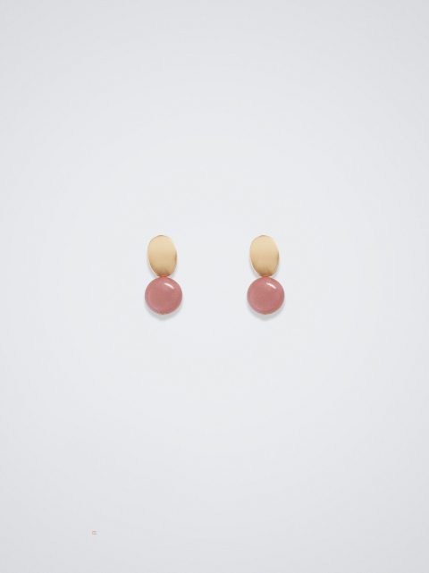 Parfois Earrings With Stone Øreringe Dame Lyserød | DK-12NGFSHJC