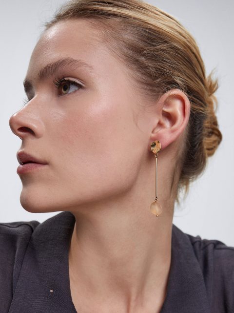 Parfois Earrings With Stone Øreringe Dame Lyserød | DK-19HBQETAJ