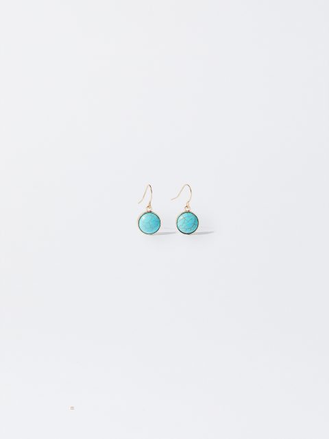 Parfois Earrings With Stone Øreringe Dame Blå | DK-60RDHIVNU