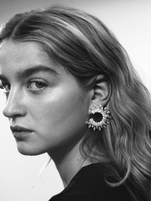 Parfois Earrings With Zirconia Øreringe Dame Sølv | DK-93HBSJXYP