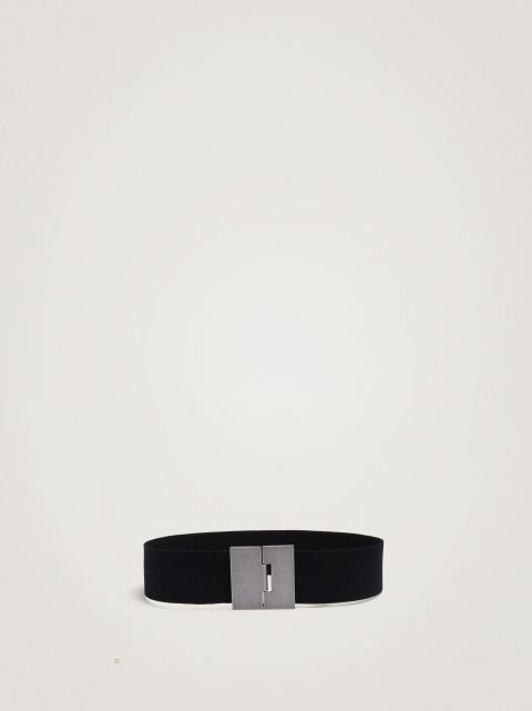 Parfois Elastic Bælter Dame Sort | DK-37MWZPGLU
