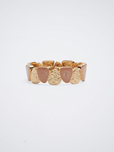 Parfois Elastic With Resin Armbånd Dame Lyserød | DK-67NWBLITO