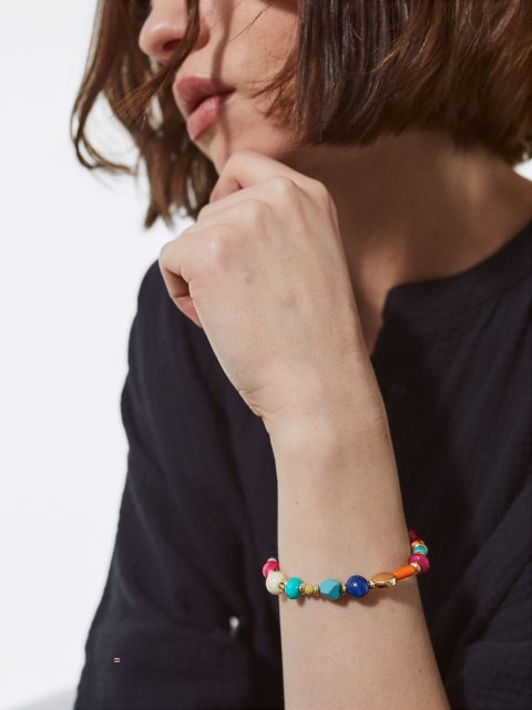 Parfois Elastic With Resin Armbånd Dame Flerfarvede | DK-86SELOXPF