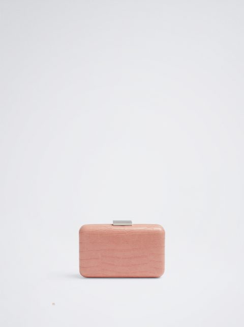 Parfois Embossed Animal Party Clutch Tasker Dame Lyserød | DK-38SMKQLPX