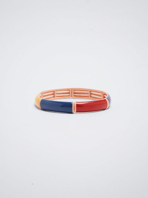 Parfois Enamel Elastic Armbånd Dame Flerfarvede | DK-25GDIENZP
