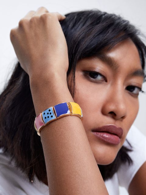 Parfois Enamel Elastic Armbånd Dame Flerfarvede | DK-80HISANPK
