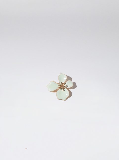 Parfois Enamel Flower Brocher Dame Blå | DK-81VMRIXDN