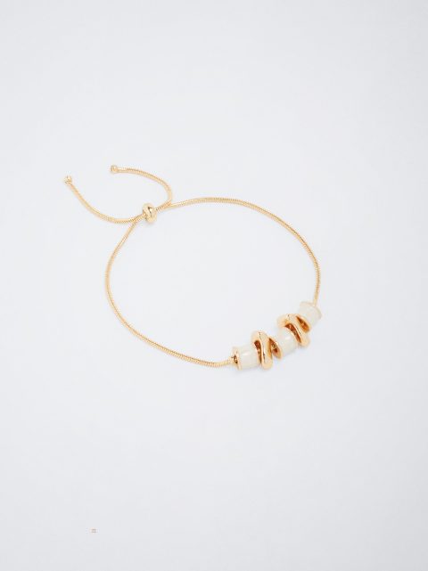 Parfois Enamel Golden Armbånd Dame Guld | DK-52VEYAMXF