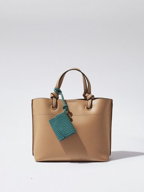 Parfois Everyday Tote With Pendant Indkøbstasker Dame Brune | DK-53TNMODZA