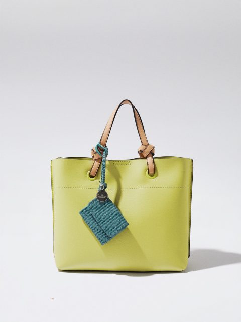 Parfois Everyday Tote With Pendant Indkøbstasker Dame Gul | DK-59JVRACWU