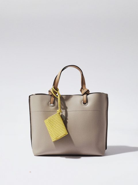 Parfois Everyday Tote With Pendant Indkøbstasker Dame Brune | DK-94YEUKRWS