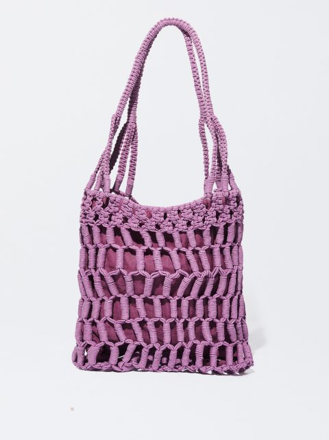 Parfois Fabric Bucket Skuldertasker Dame Lilla | DK-26JNIKSQA