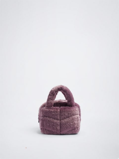 Parfois Faux Fur Crossbody Taske Dame Lilla | DK-50SMTNYXE