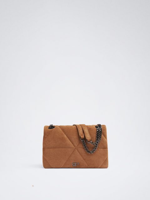 Parfois Faux Ruskind Skuldertasker Dame Brune | DK-25TWLNSKZ