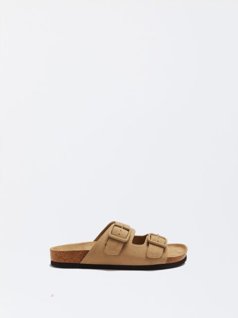 Parfois Flade Buckled Sandaler Dame Beige | DK-04ZTQIOVD