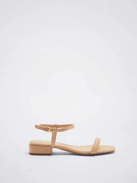 Parfois Flade Strappy Sandaler Dame Beige | DK-18QWSRDXZ