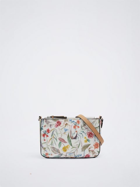 Parfois Floral Print Crossbody Taske Dame Koral | DK-92WHQJXNY