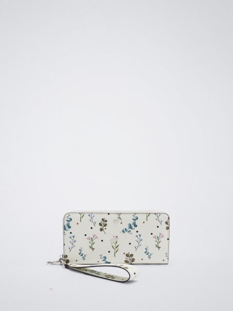 Parfois Floral Print Pung Dame Beige | DK-09DMAELRH