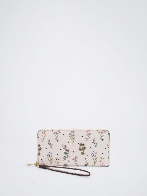 Parfois Floral Print Pung Dame Beige | DK-34RMUGENS