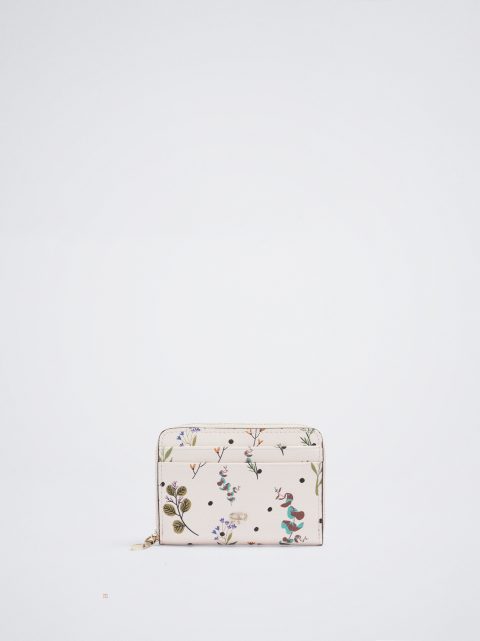 Parfois Floral Print Pung Dame Beige | DK-62SWGALZB