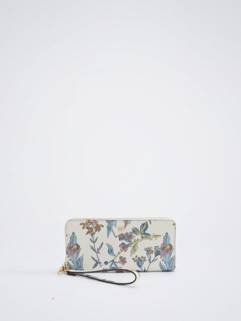 Parfois Floral Print Pung Dame Blå | DK-23BPIUGQZ