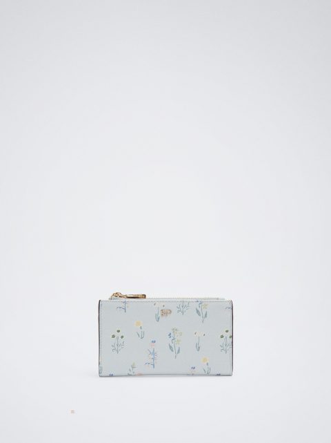 Parfois Floral Print Pung Dame Blå | DK-38HMGFNQJ
