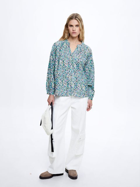 Parfois Floral Print Skjorte Dame Flerfarvede | DK-67LWCSNJP