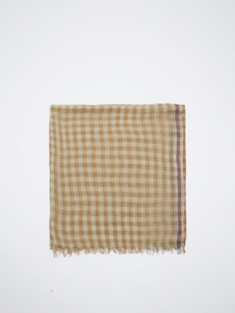 Parfois Gingham With Uld Tørklæder Dame Brune | DK-26CYGEQXF