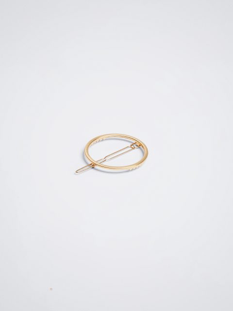 Parfois Golden Circular Pin Hårspænder Dame Guld | DK-23YFOCJTI