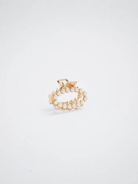Parfois Hair Claw With With Pearls Hårklo Dame Hvide | DK-13RNPEKSA