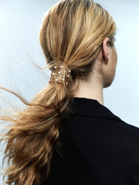 Parfois Hair Elastic With Freshwater Pearls Hårelastikker Dame Hvide | DK-41PMHKVQT