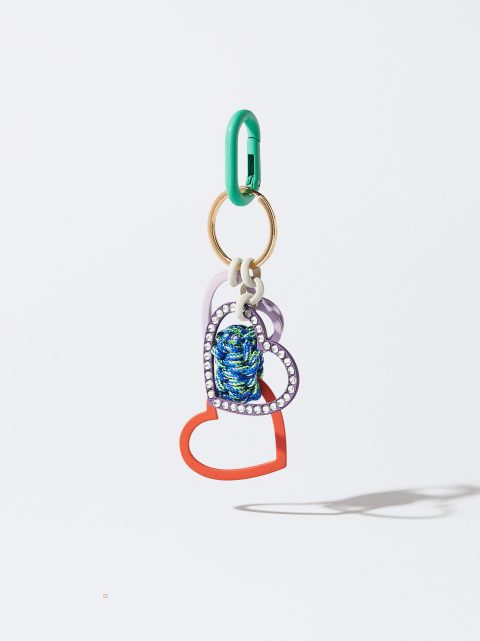 Parfois Heart Key Chain Nøglering Dame Flerfarvede | DK-32BPAKDUJ