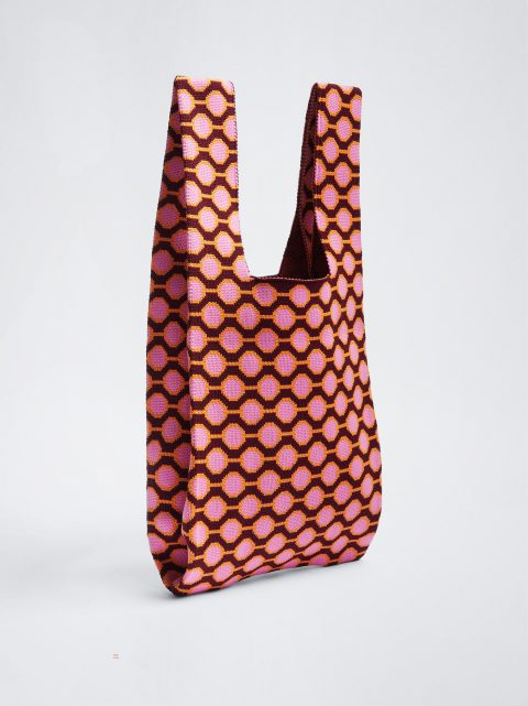Parfois Jacquard Tote Indkøbstasker Dame Lyserød | DK-36HCZIQXP