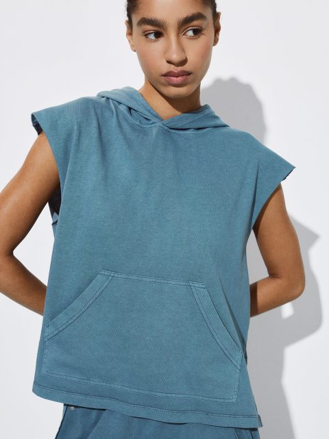 Parfois Jogger Hoodie T Shirts Dame Blå | DK-78PTAZRFJ