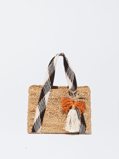 Parfois Jute Tote Indkøbstasker Dame Beige | DK-75YDFJTCR