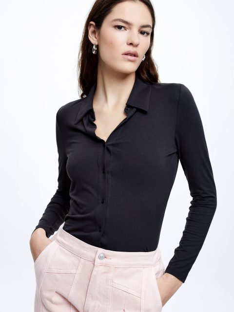 Parfois Knit Skjorte Dame Grå | DK-86AVOYUQT