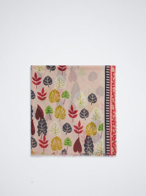 Parfois Leaf Printed Tørklæder Dame Lyserød | DK-13OIANCMW