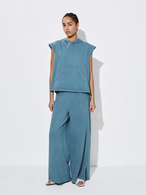 Parfois Lige Joggers Bukser Dame Blå | DK-04XUDBSCJ