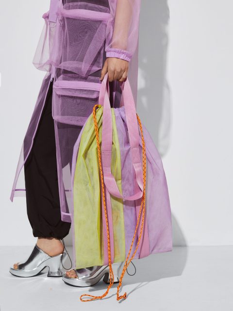 Parfois Mesh Fabric Tote Indkøbstasker Dame Flerfarvede | DK-67BHJGFOI
