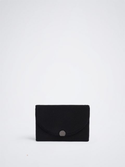 Parfois Mesh Party Bag Crossbody Taske Dame Sort | DK-38HKXQTMZ